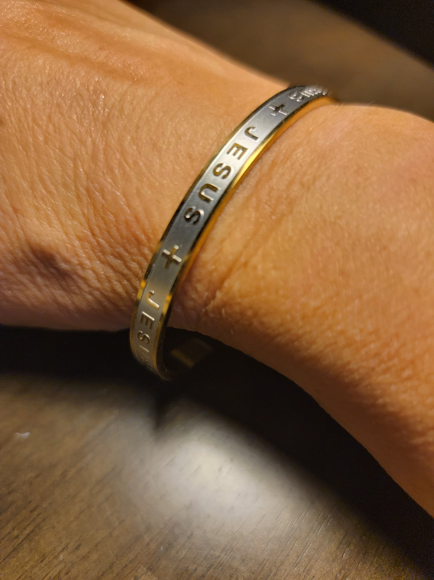 Stainless Steel Jesus Bracelet