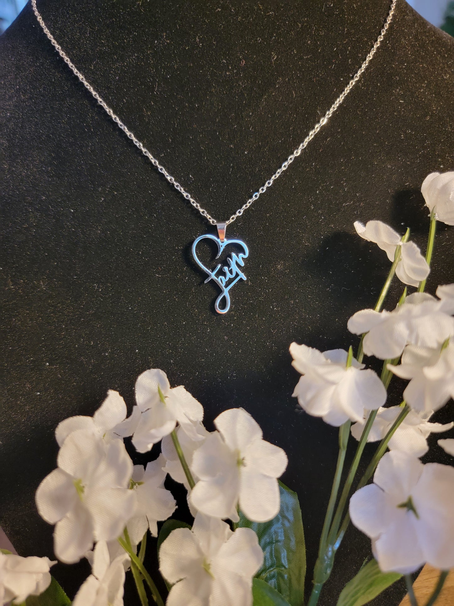 Faith Heart Necklace