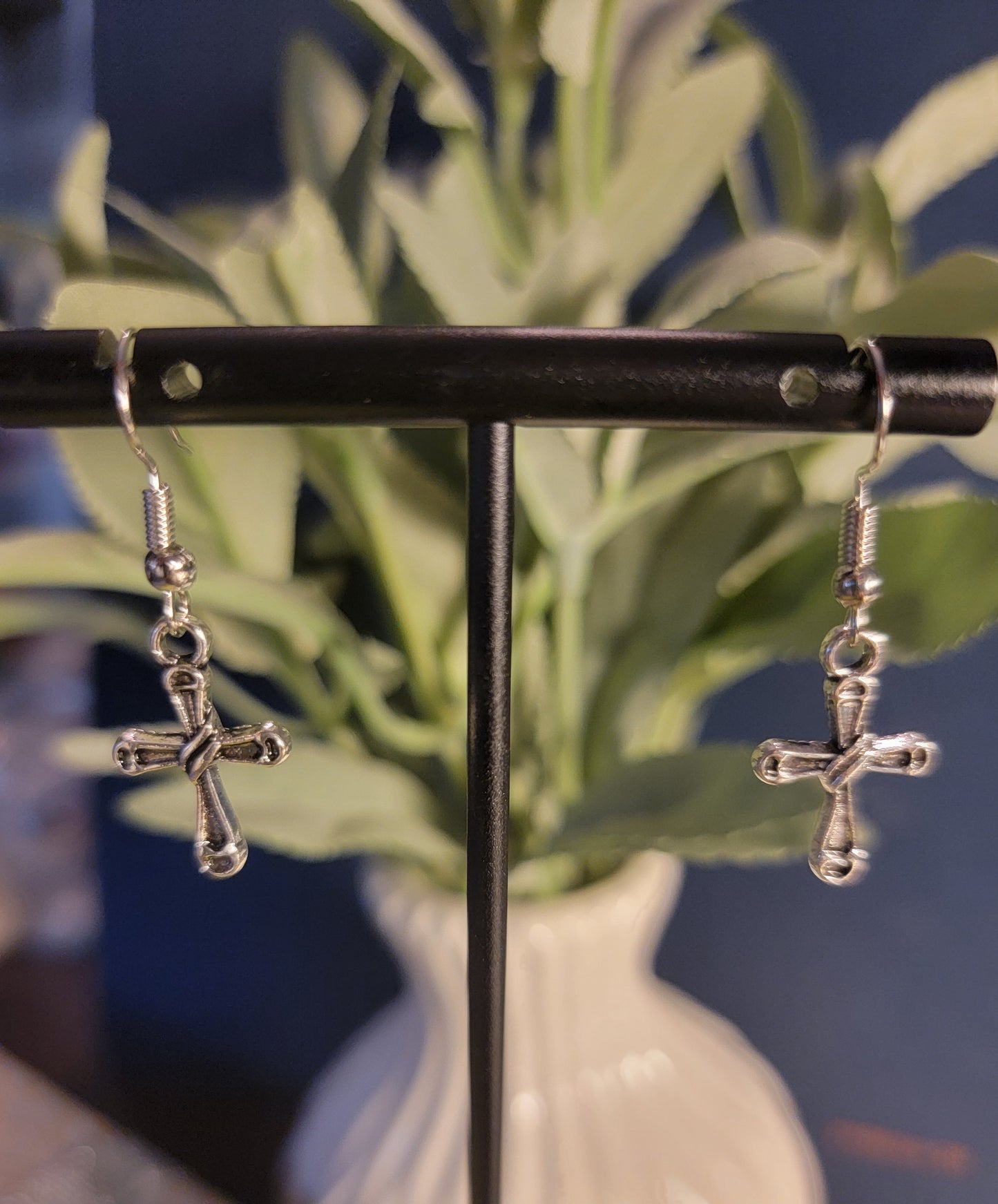 Simple Vintage Cross Wrap Dangle Earrings