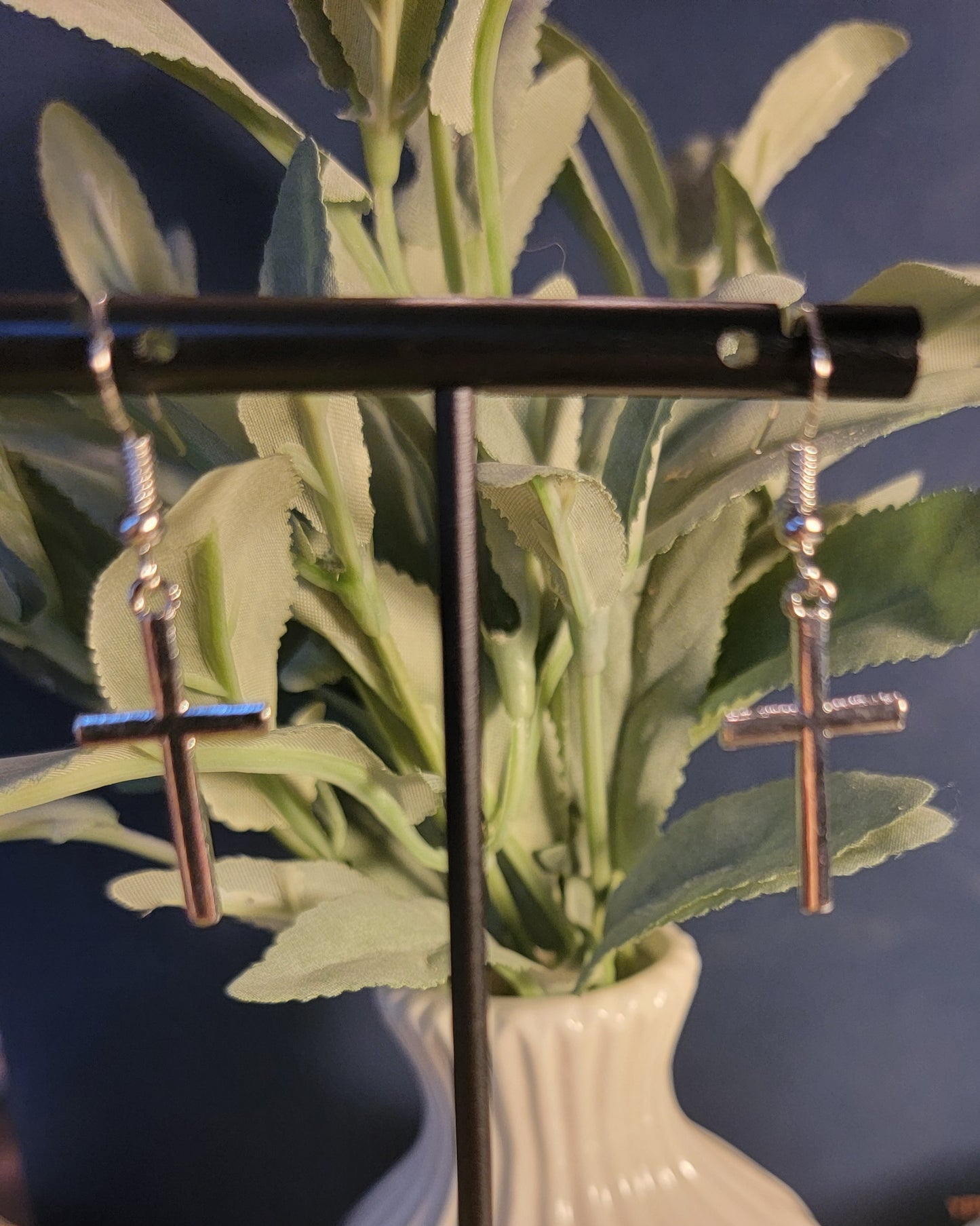 Dangle Cross Earrings