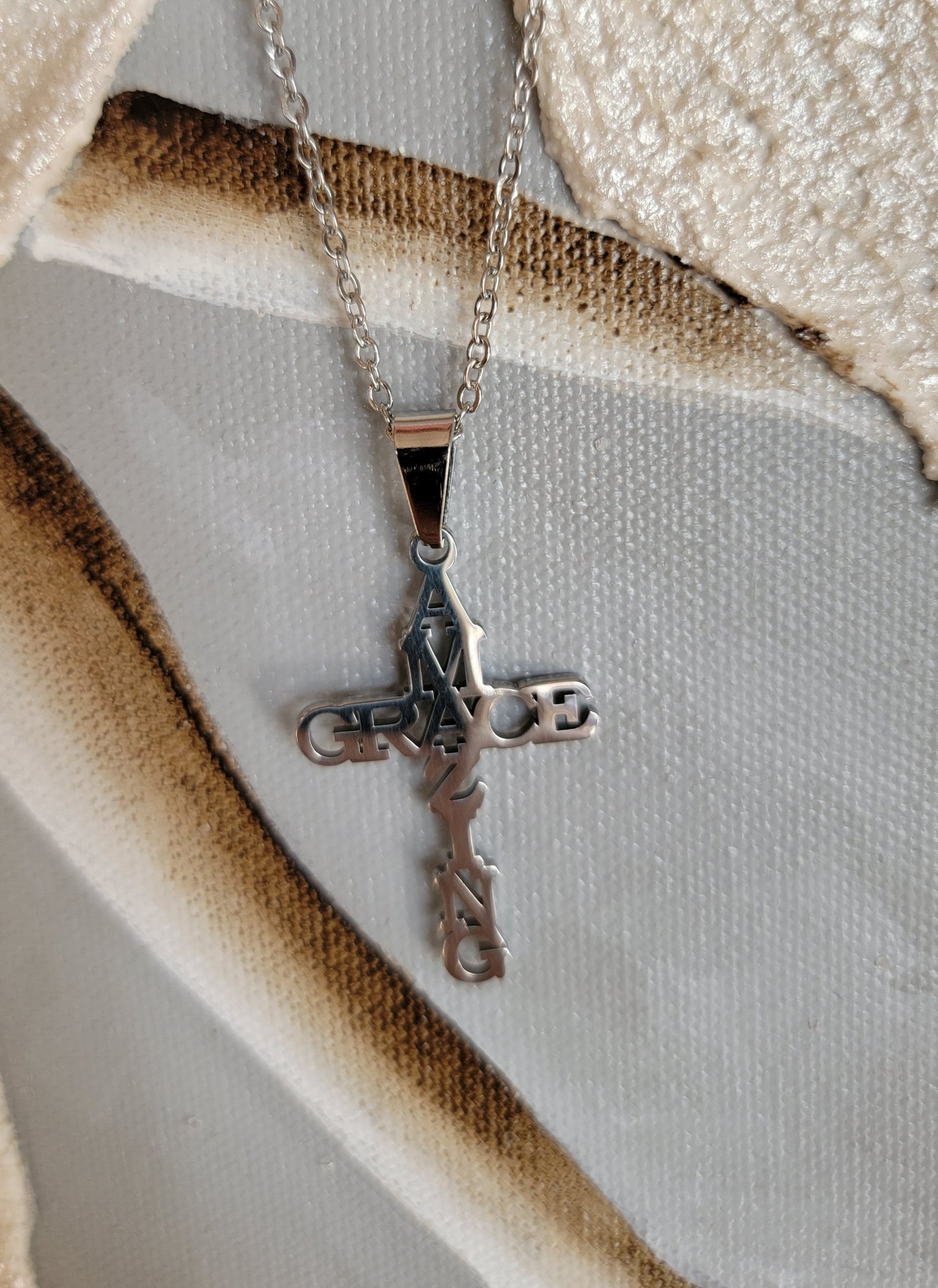 Amazing Grace Stainless Steel Necklace