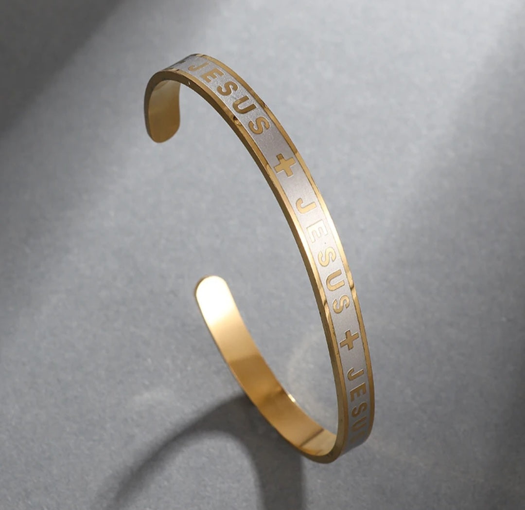 Stainless Steel Jesus Bracelet