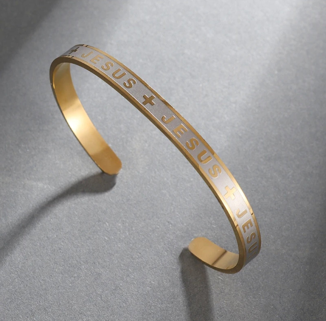 Stainless Steel Jesus Bracelet