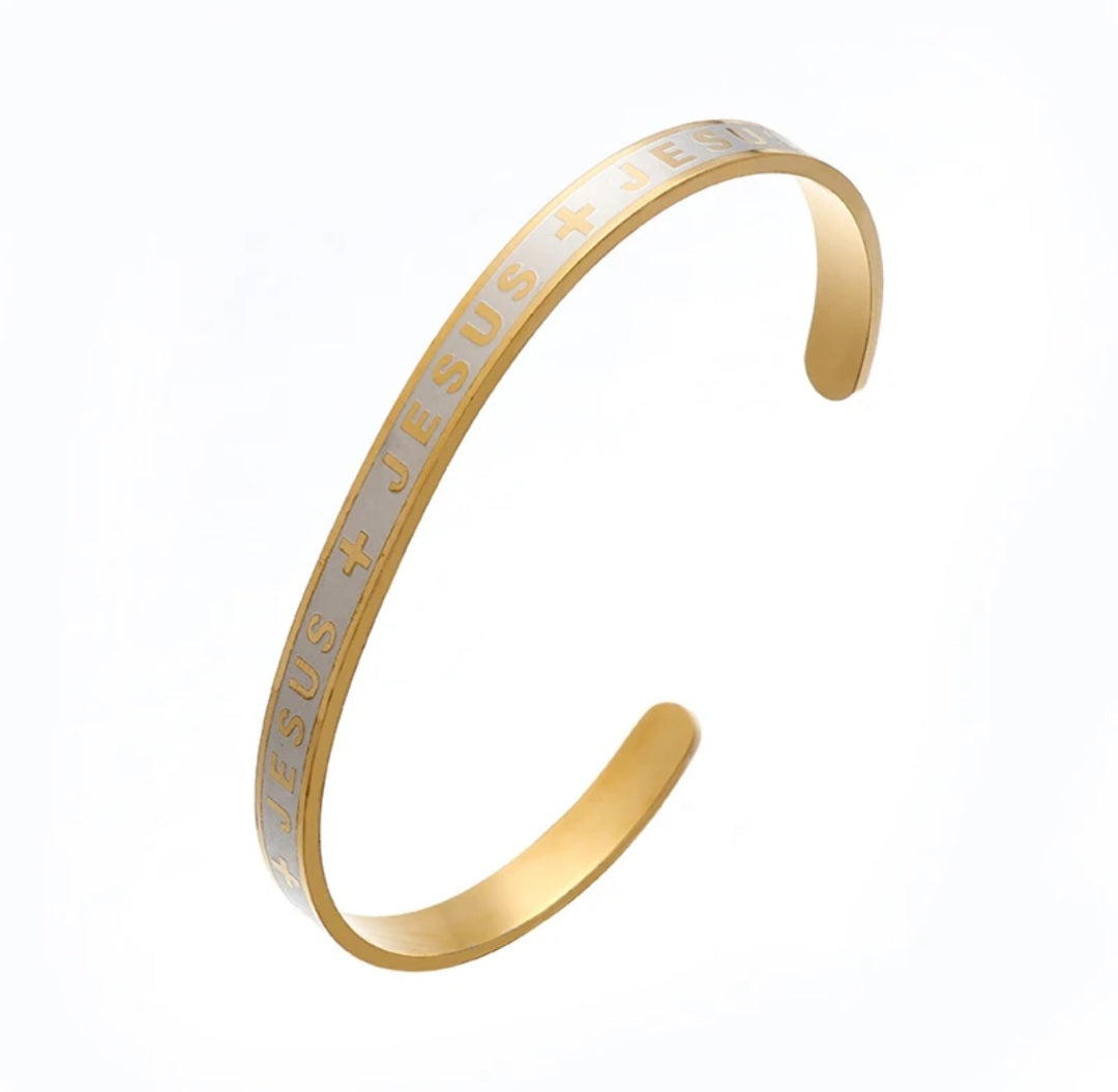 Stainless Steel Jesus Bracelet