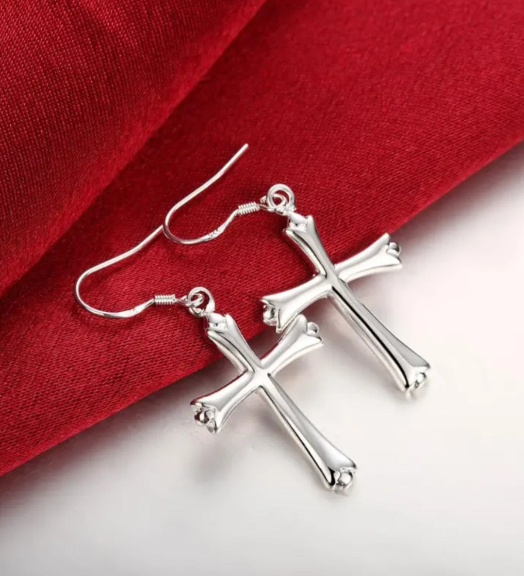 Dangle Cross Earrings