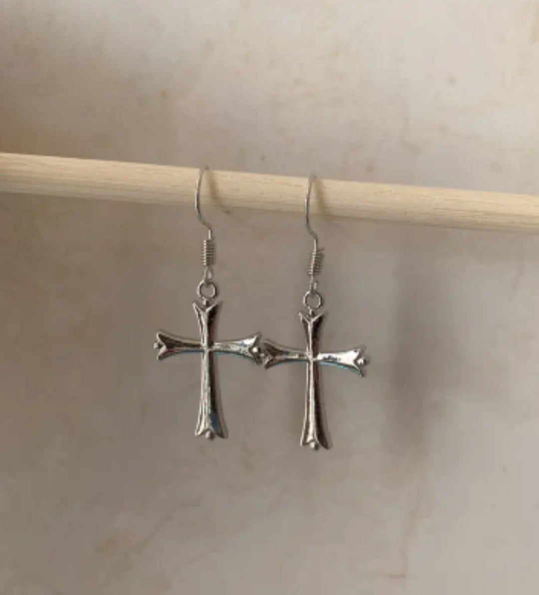 Dangle Cross Earrings