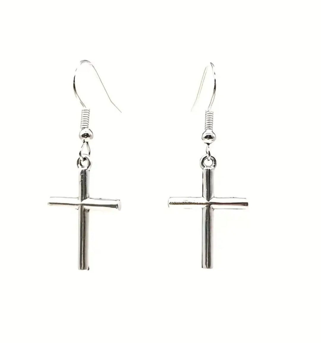 Dangle Cross Earrings