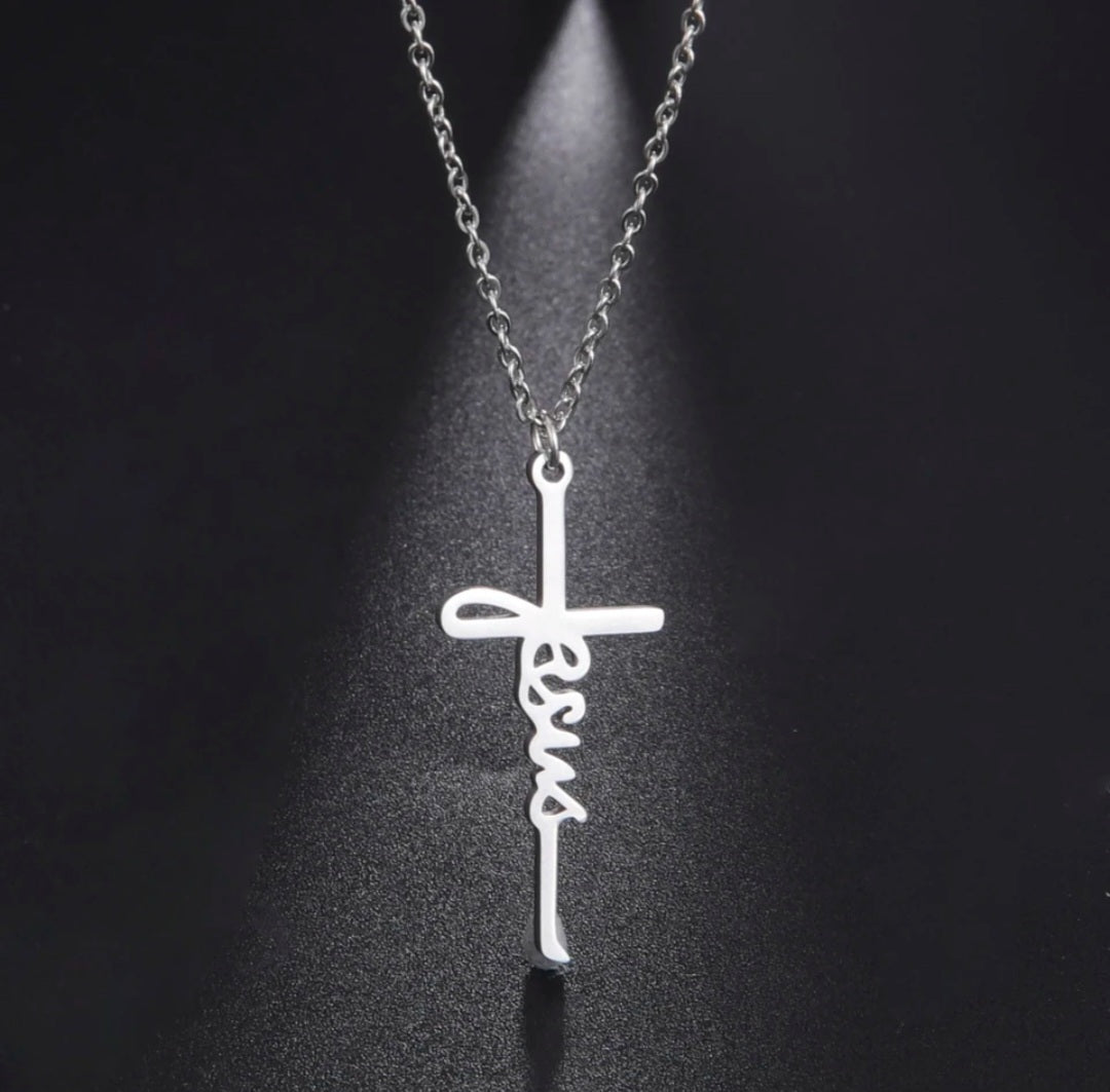 Jesus Pendant Necklace Stainless Steal