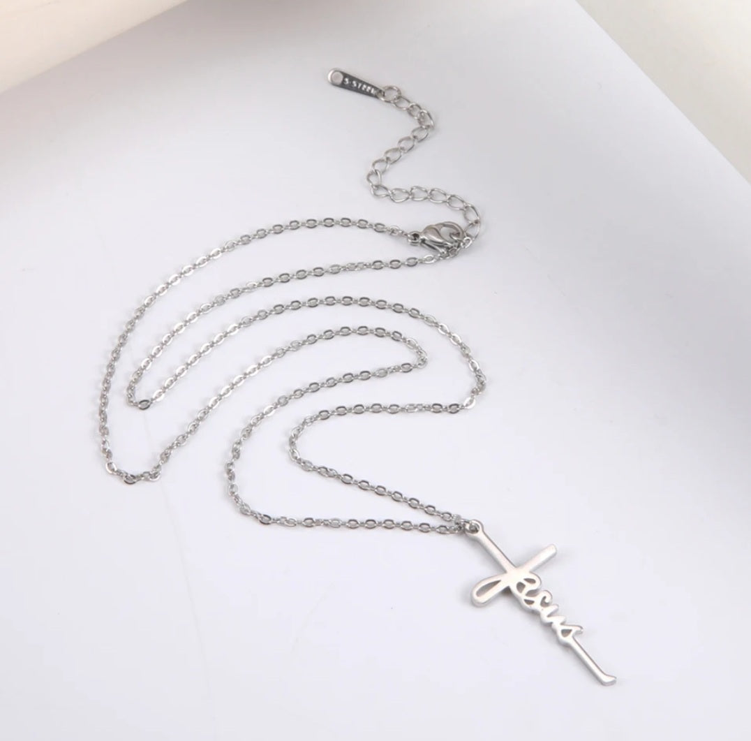 Jesus Pendant Necklace Stainless Steal