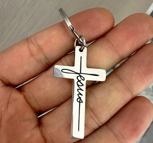 Jesus Cross Key Chain