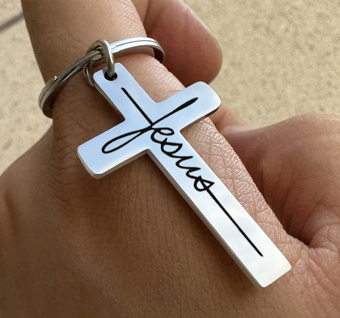 Jesus Cross Key Chain