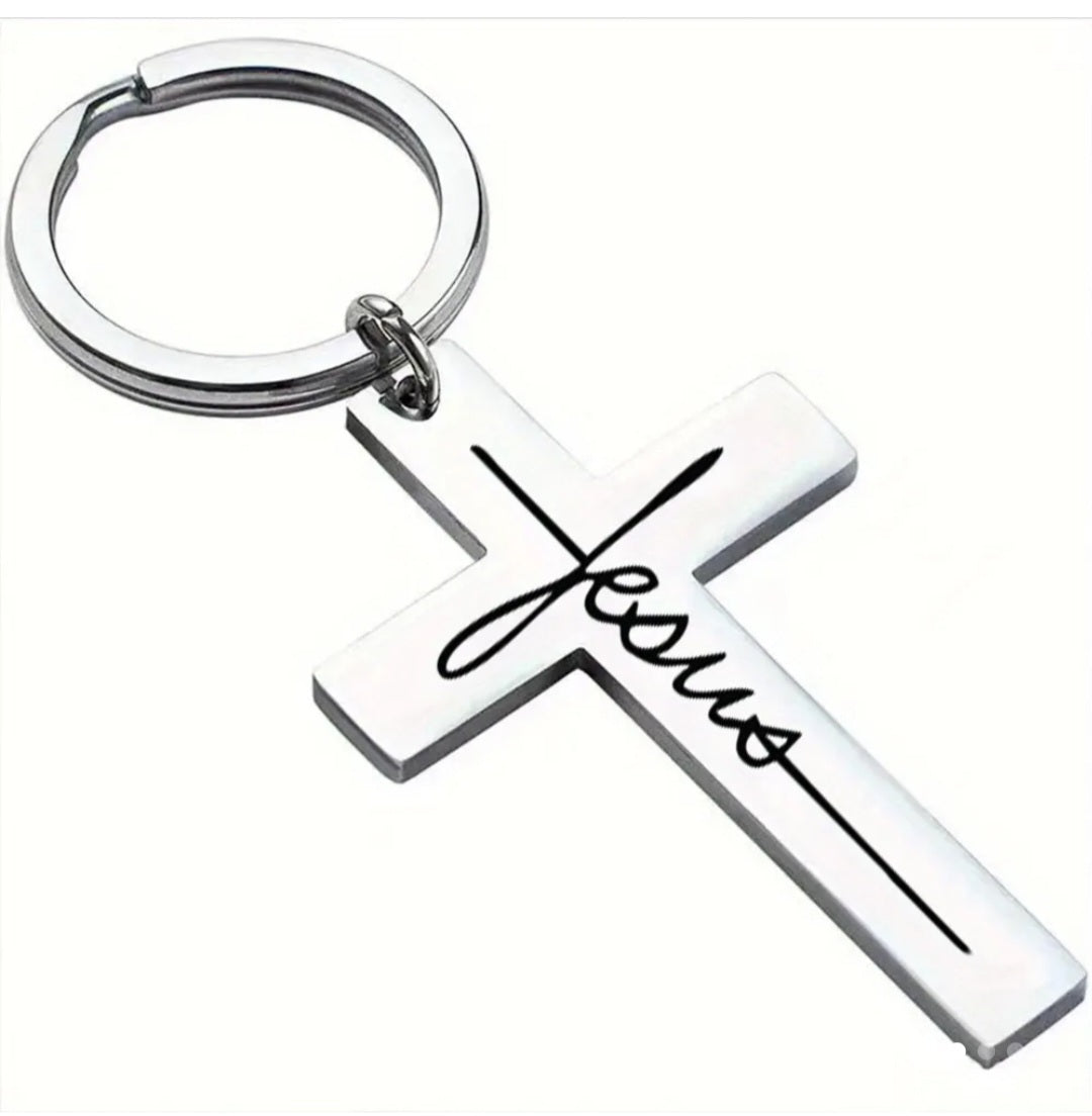 Jesus Cross Key Chain