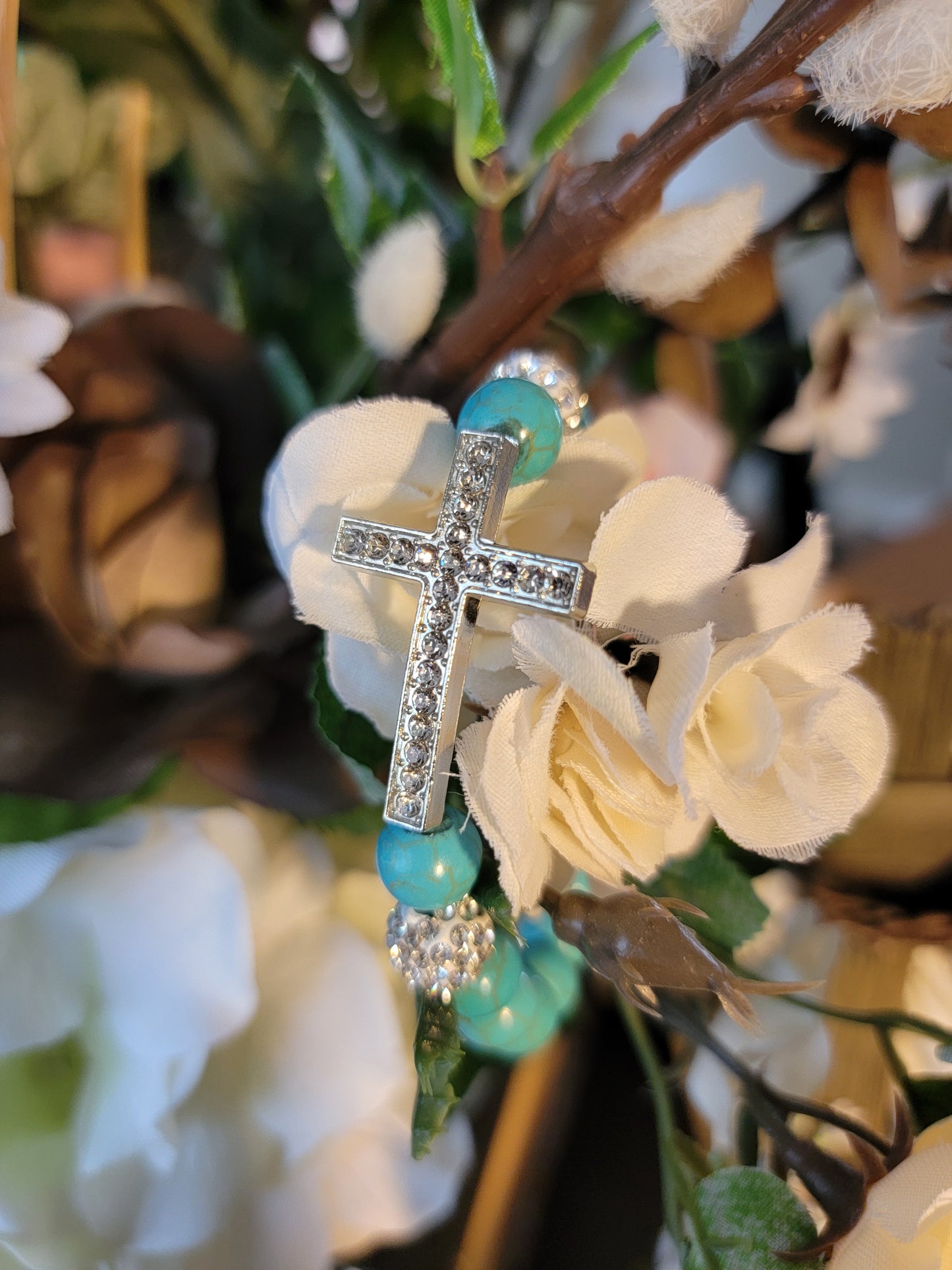 Turquoise Cross Bracelet