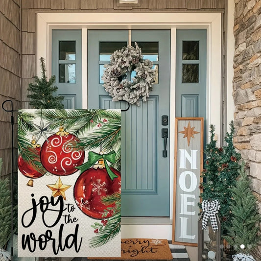 Joy to the World Garden Flag